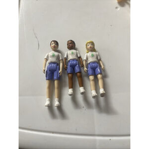 Fisher Price Dollhouse Sweet Street Figures CAMPING GIRLS Lot of 3
